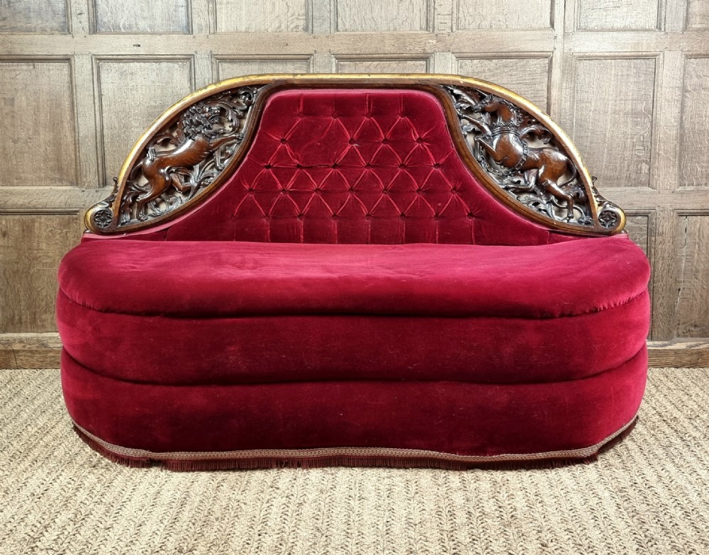 A 19th century Royal settee.