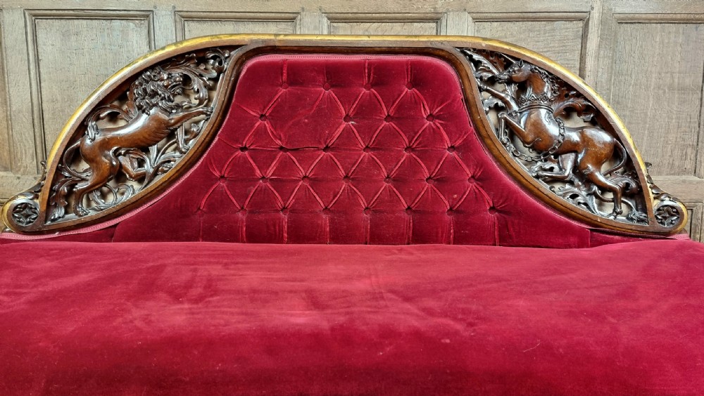 A 19th century Royal settee. View III