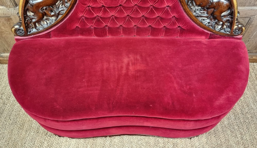 A 19th century Royal settee. View XI