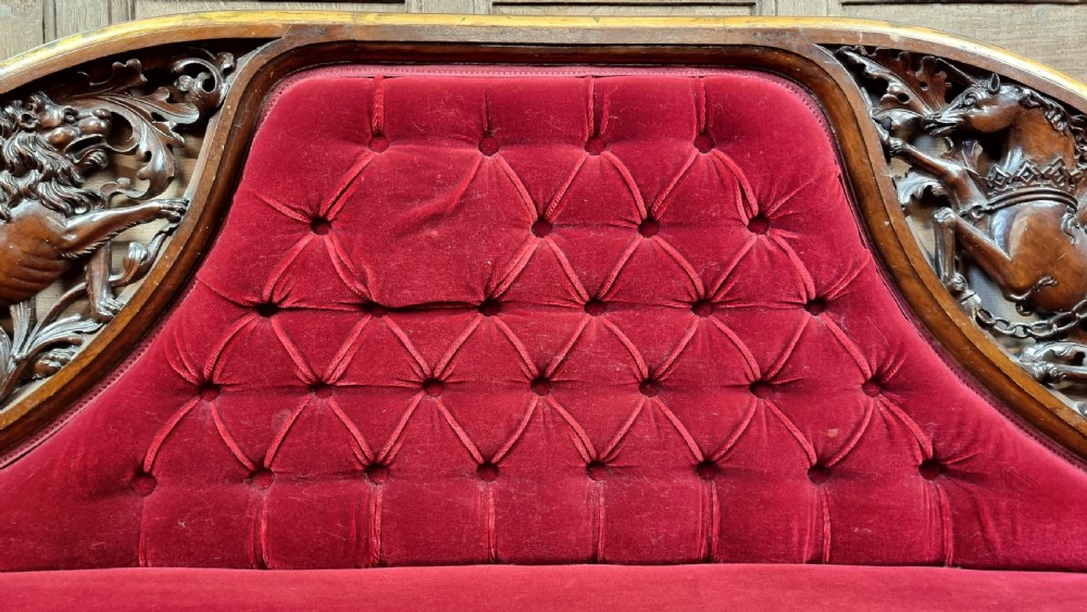 A 19th century Royal settee. View XXX