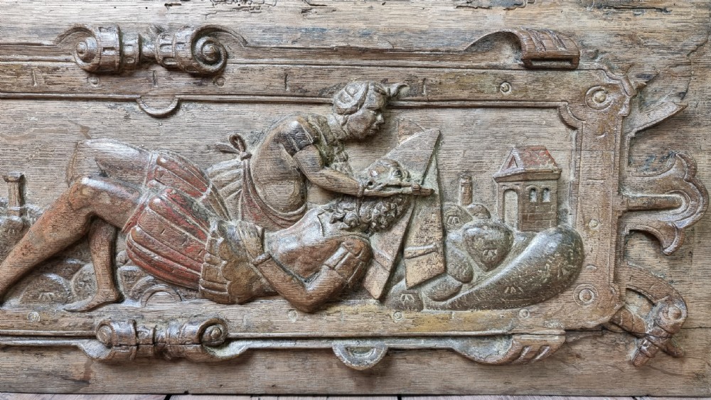 A large pair of 17th century panels.  View III