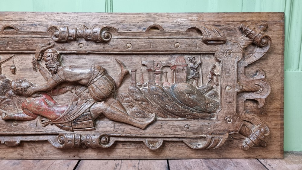 A large pair of 17th century panels.  View VIII
