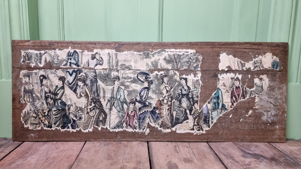 A large pair of 17th century panels.  View IX
