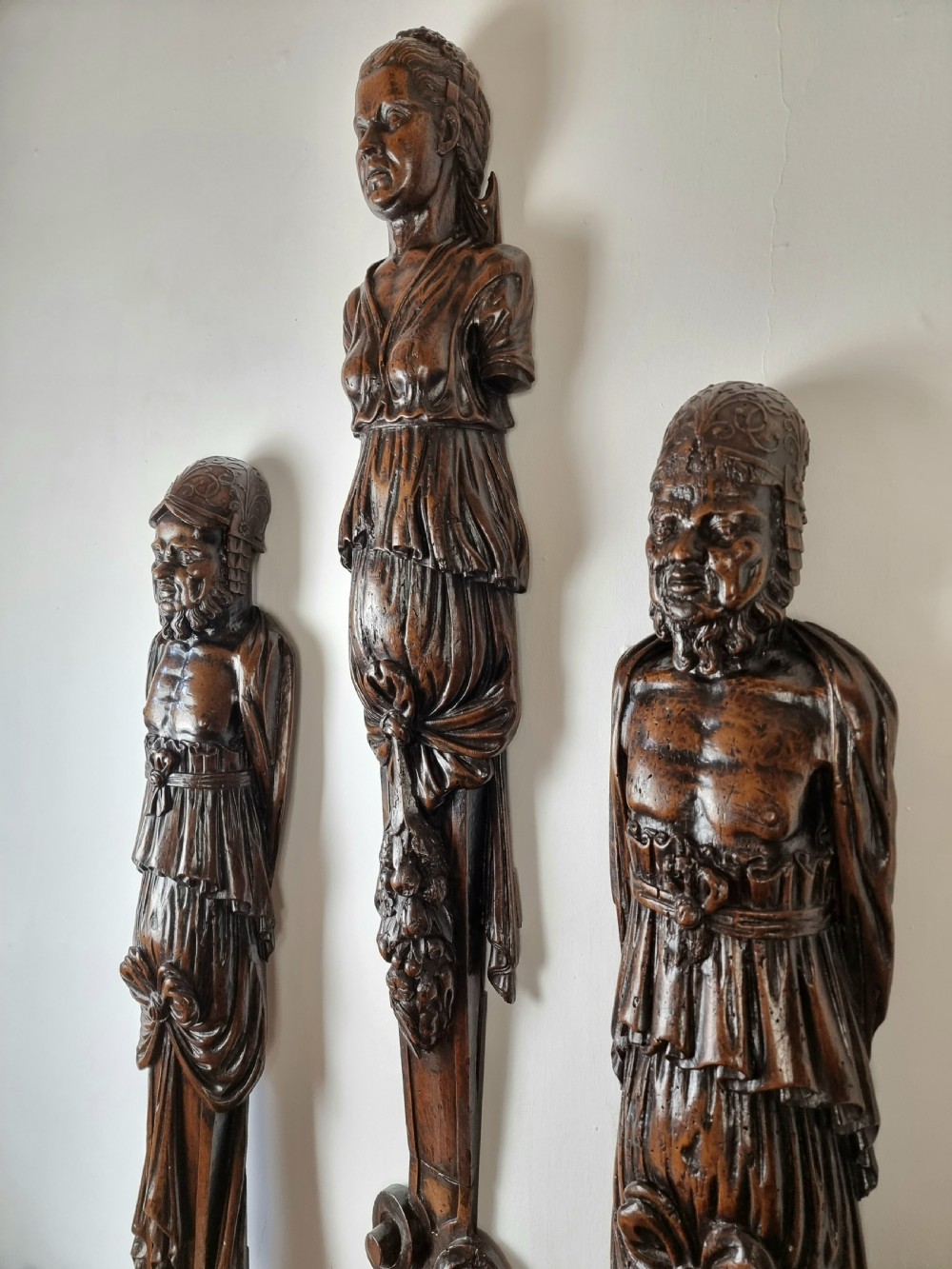 Three large late 16th- early 17th century figures. 