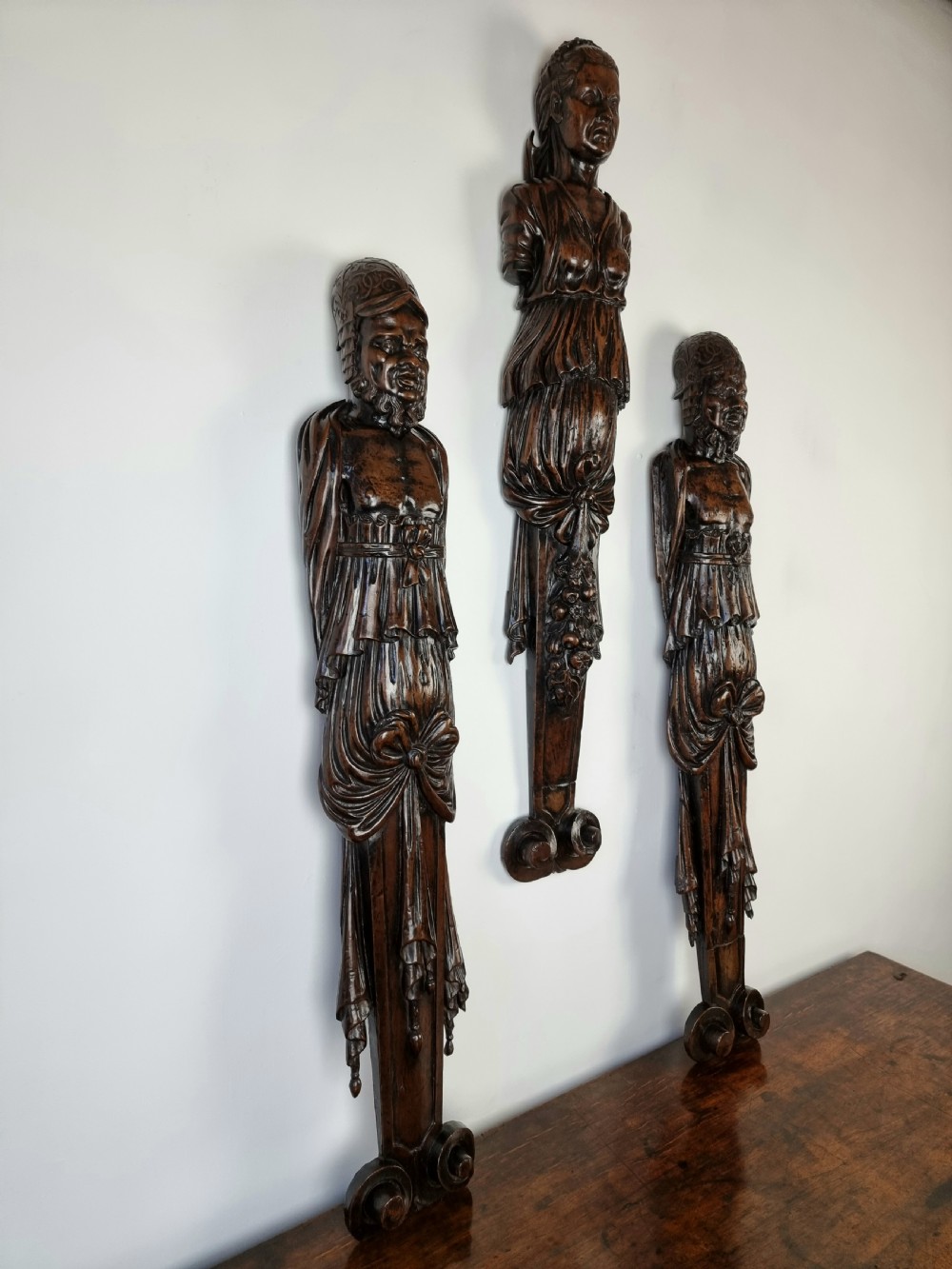 Three large late 16th- early 17th century figures.  View IV