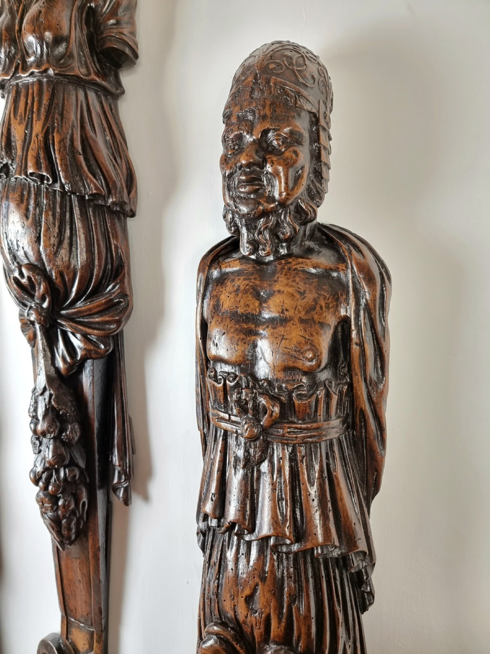Three large late 16th- early 17th century figures.  View V