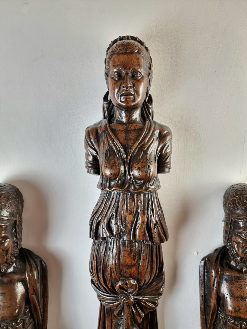 Three large late 16th- early 17th century figures.  View XIII