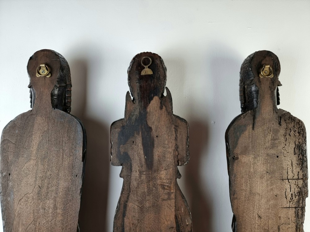 Three large late 16th- early 17th century figures.  View XVI