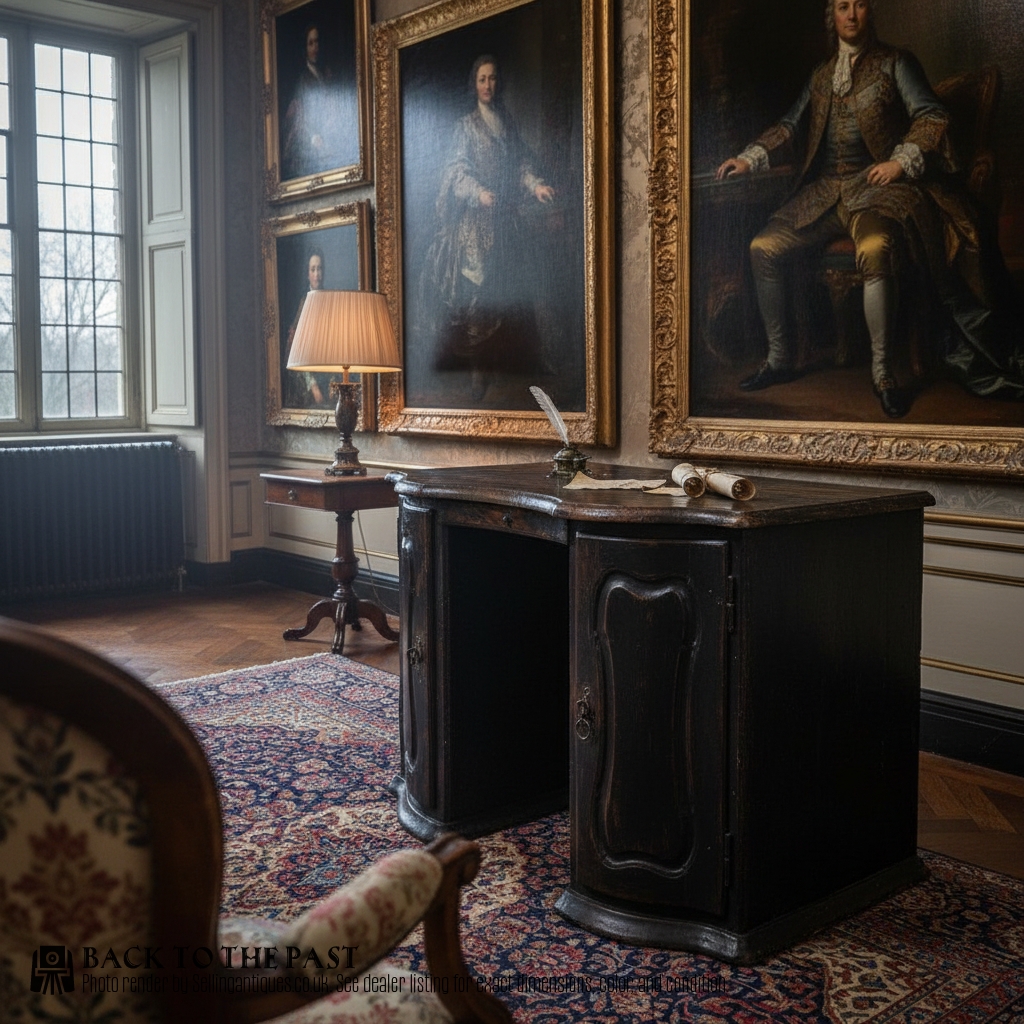 A 17th Century North Italian Ebonised Baroque Desk
