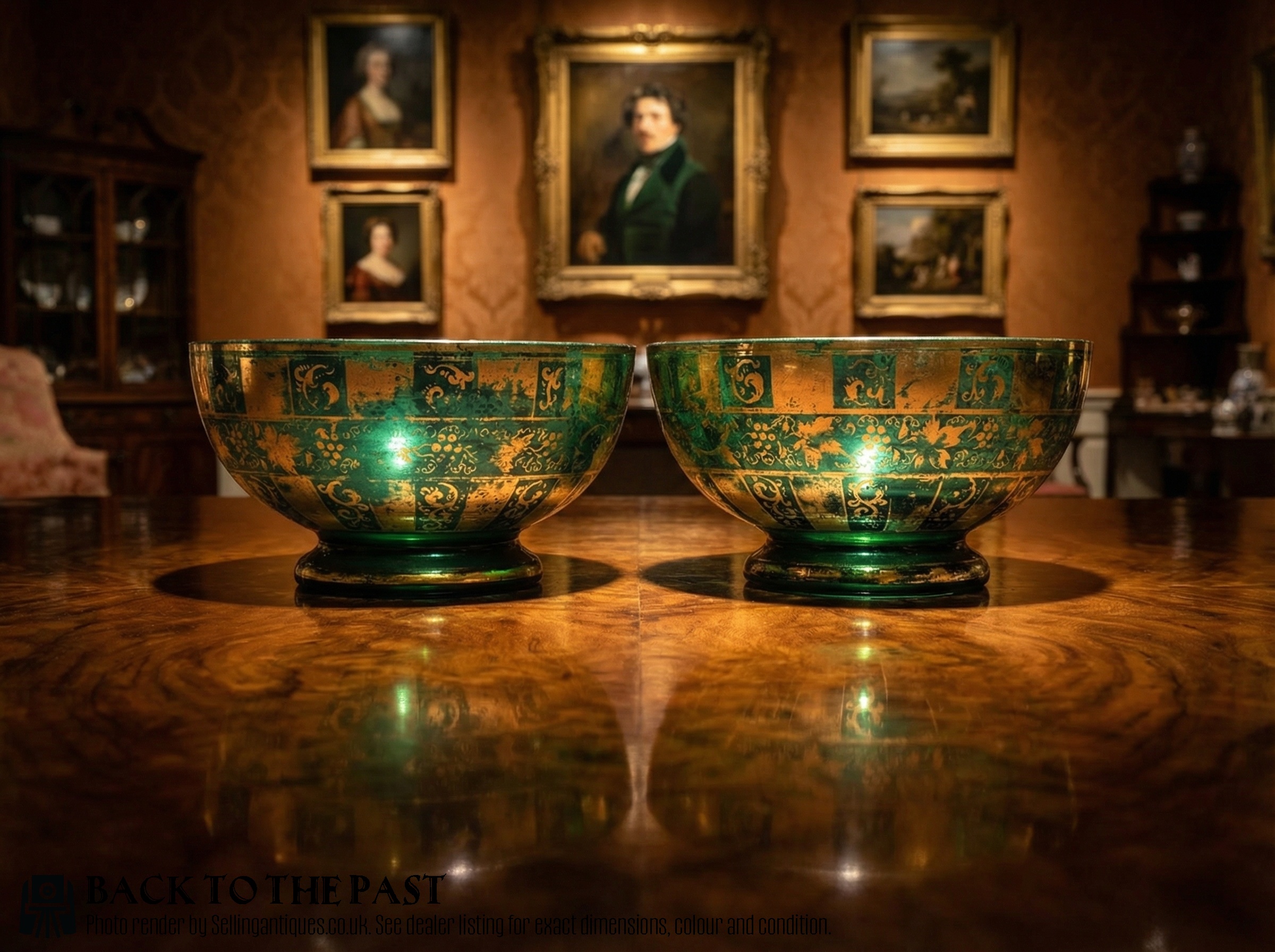 Bohemian Glass Bowls