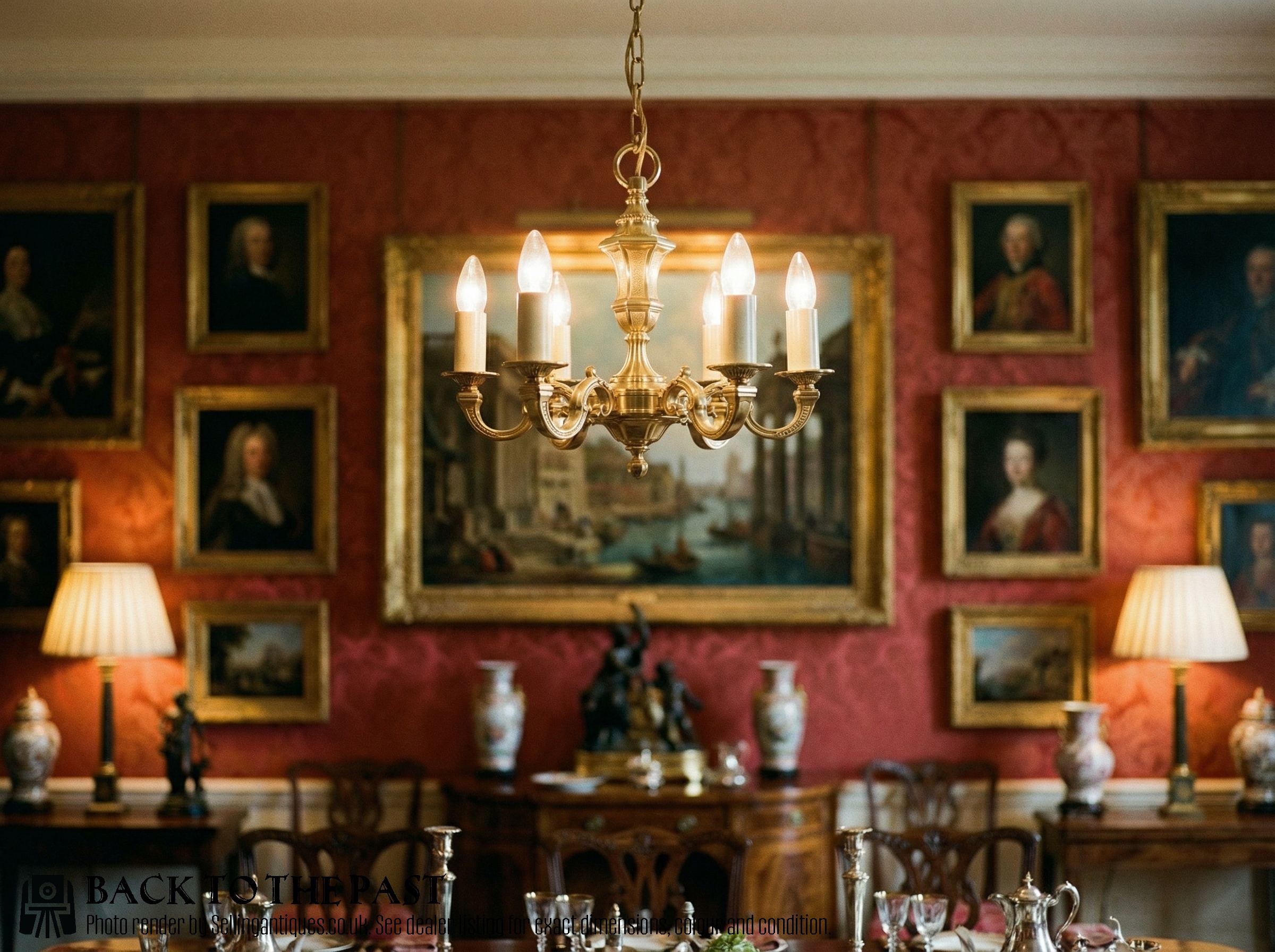 Early 20th Century French Gilt Bronze Chandelier