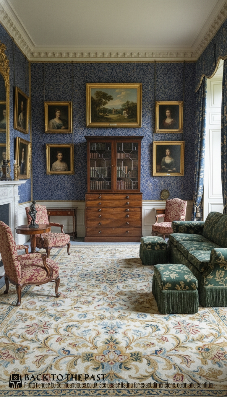 Georgian Mahogany Secretary Bookcase