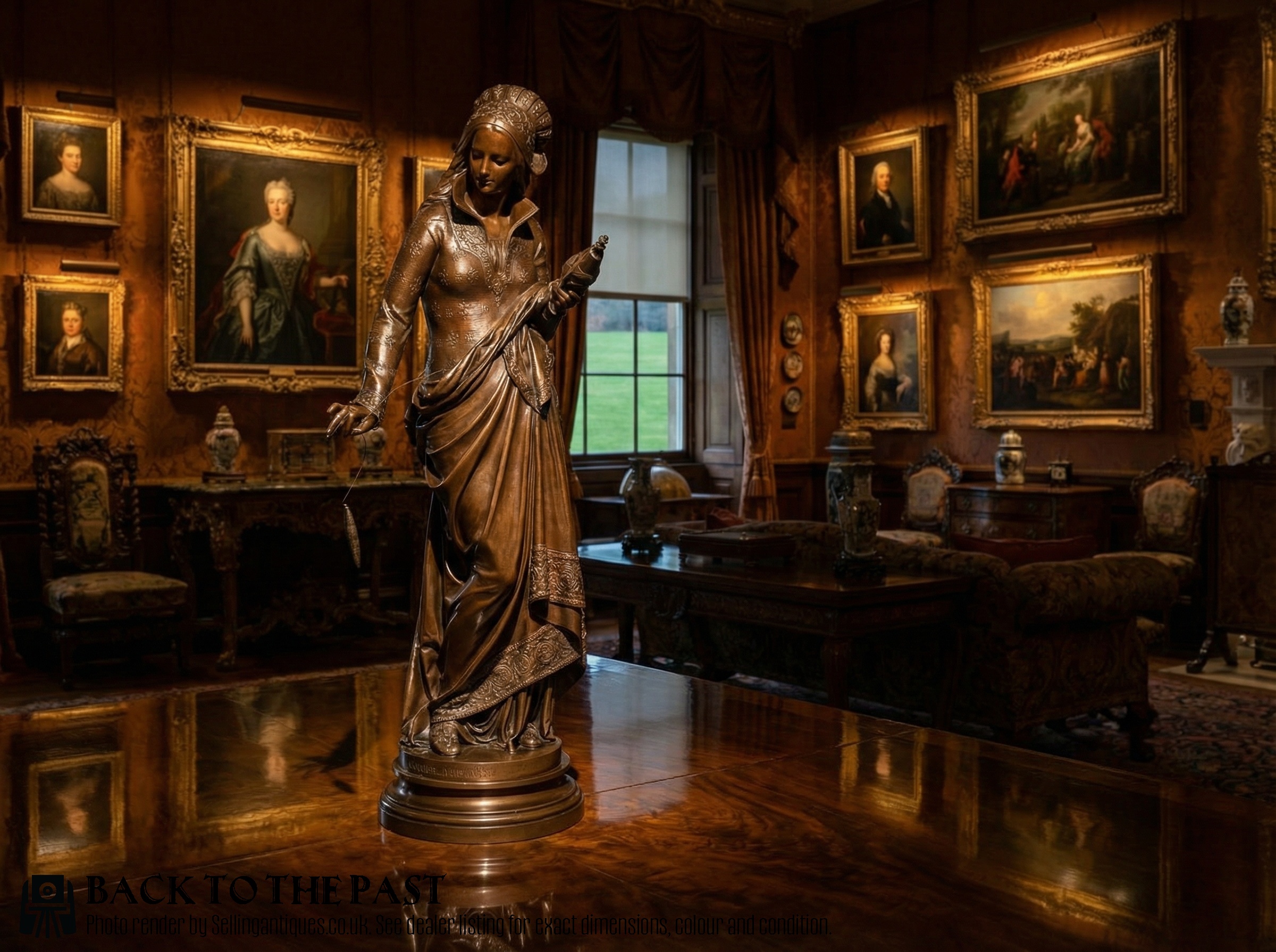 専用　bronze sculpture Stunning Large 19th Century Bronze Sculpture By Albert Carrier