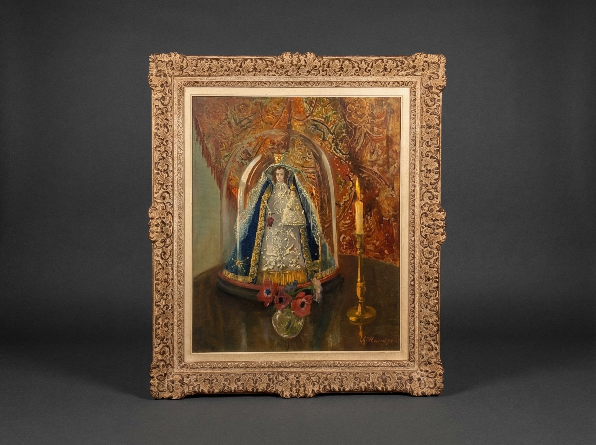 19th Century Oil Painting - Globe de Marie
