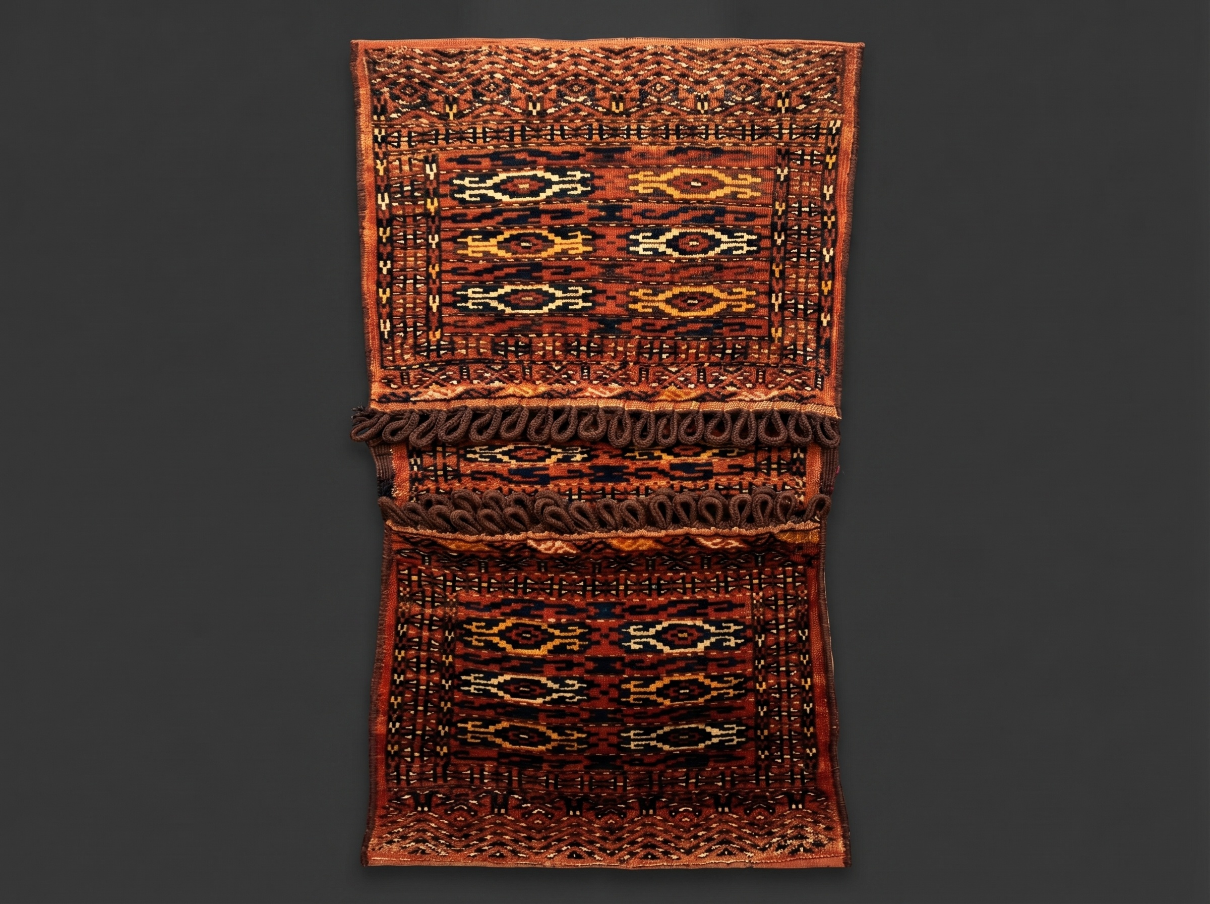 Antique Qashqai Saddlebag. Circa 1890.