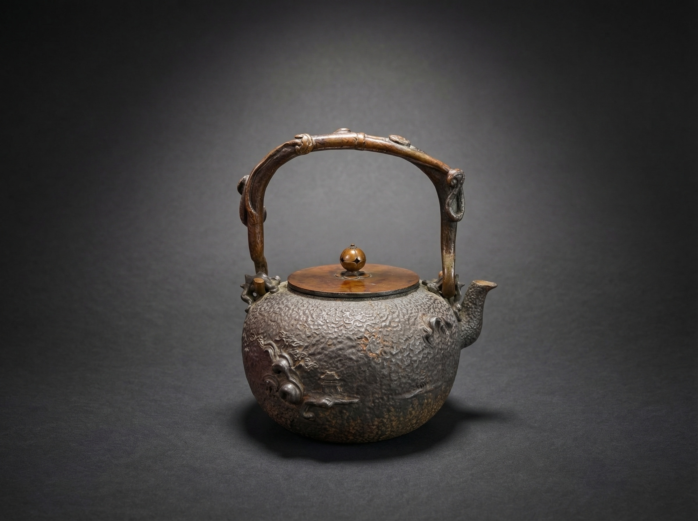 Exceptional Japan Kyoto Tetsubin, Kibundo. Circa 1880.