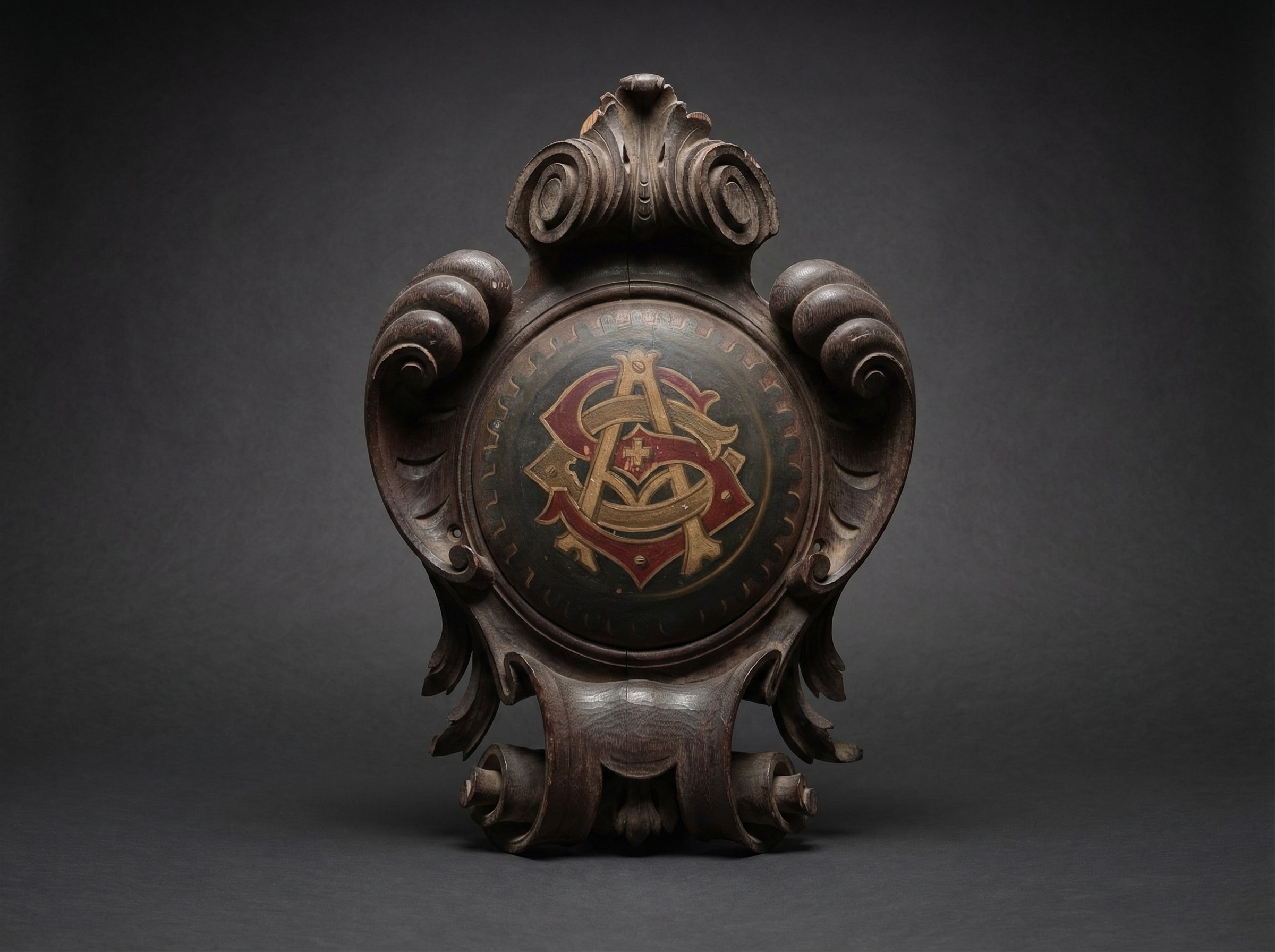 Rare Automobile Club of Switzerland / Schwiez Cartouche Emblem. 1898