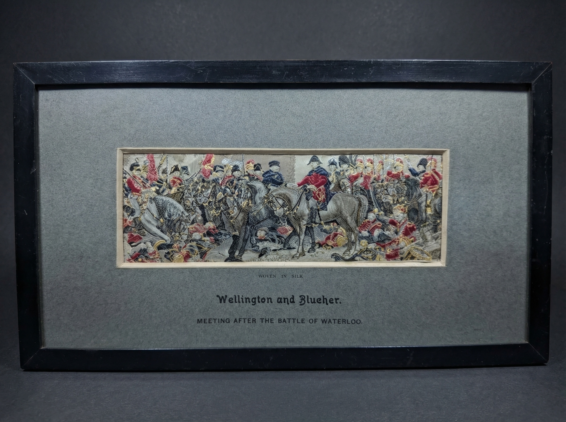 Silk Stevengraph: Wellington and Blucher