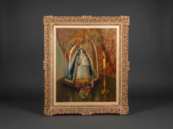 19th Century Oil Painting - Globe de Marie