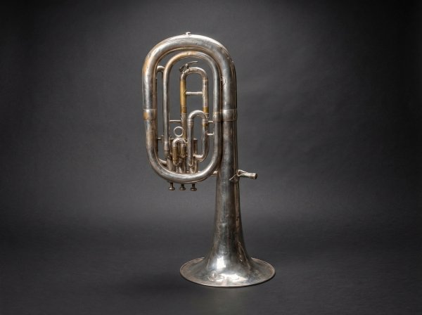 Antique Silver-Plated Euphonium. Salvation Army - The Triumph Class A
