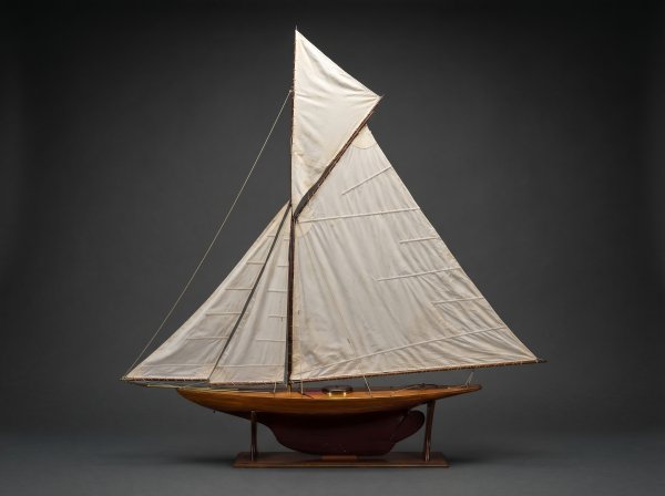 Huge Hand Built Racing Pond Yacht. Circa 1900.