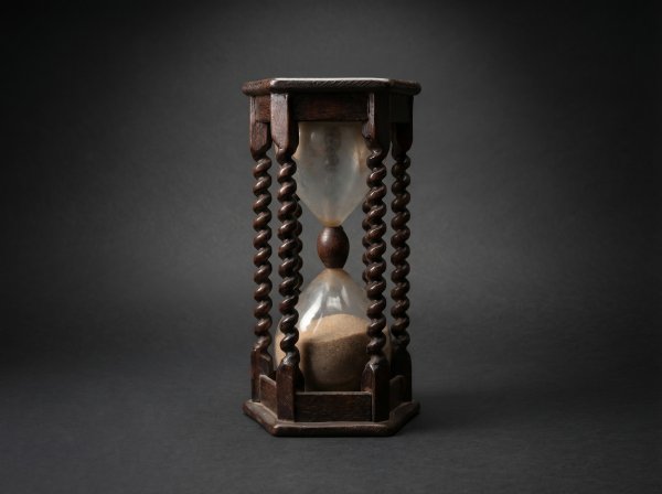 Large Sandtimer / Barley Twist Pillars. Late 18th Century.