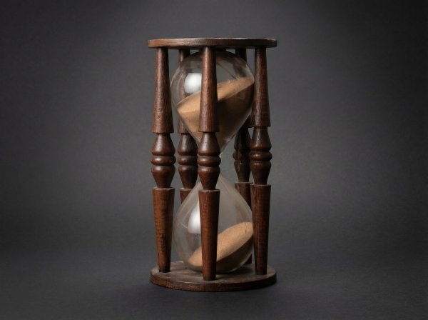 Medium sized Antique Sandtimer / Hourglass. 19th Century.