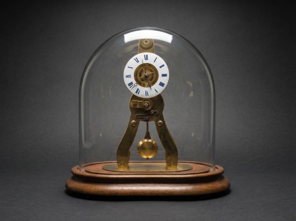 Miniature French Skeleton Clock: Pierret A Paris. Circa 1870