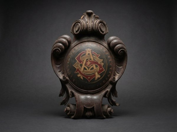 Rare Automobile Club of Switzerland / Schwiez Cartouche Emblem. 1898