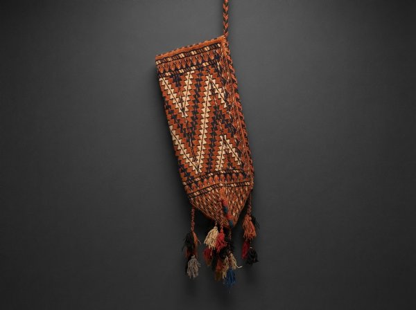 Rare Turkoman Okbash - Tent Pole Bag. Circa 1890