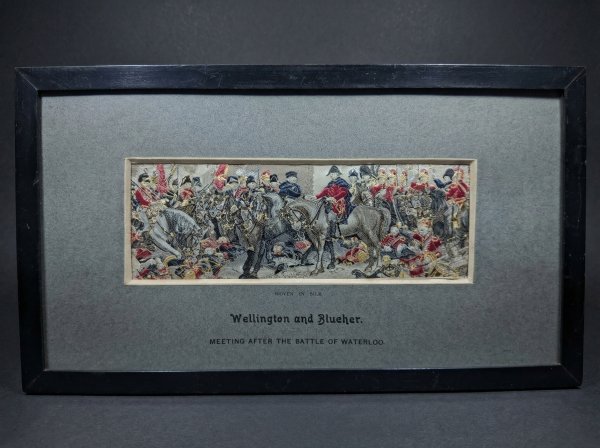 Silk Stevengraph: Wellington and Blucher