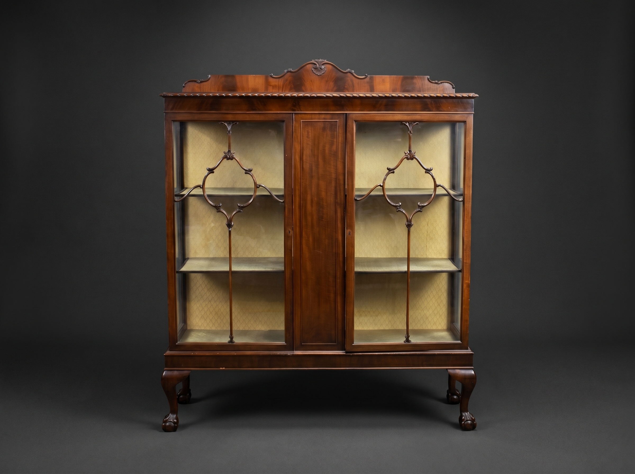 Edwardian Mahogany Display Cabinet