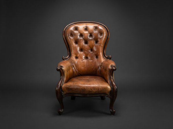 Victorian Leather Armchair
